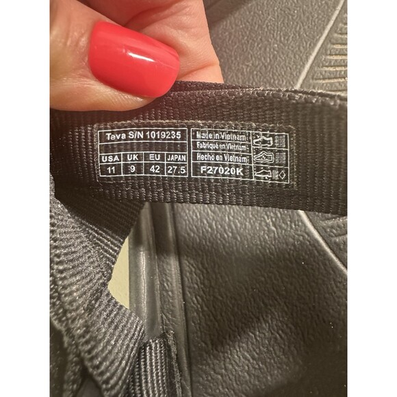 Men's Teva Original Universal Sandals 1019235 Black Hook Loop Outdoor 11 EUC - Picture 8 of 8